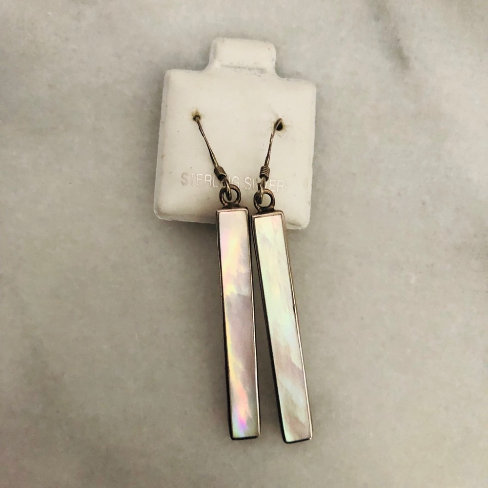 White earrings